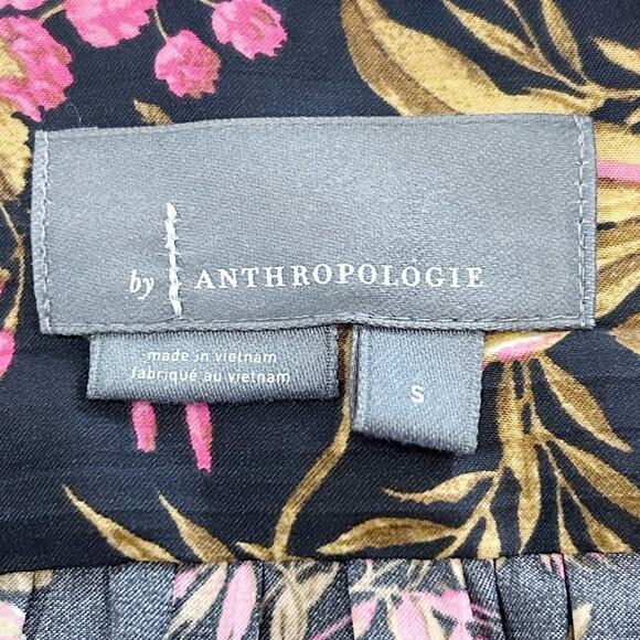 BY ANTHROPOLOGIE Deep-V Tunic Blouse NWT Small - Picture 6 of 13